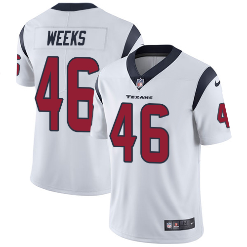 Men Houston Texans #46 Weeks white Nike Vapor Untouchable Limited NFL Jersey